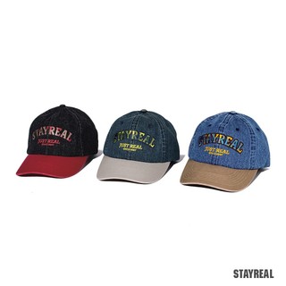 STAYREAL JUST REAL斜紋丹寧拼接老帽