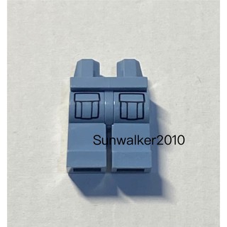 【積木2010】樂高 LEGO 沙藍色 口袋 雙腳 / 人偶 雙腳 人偶腳 人偶下半身