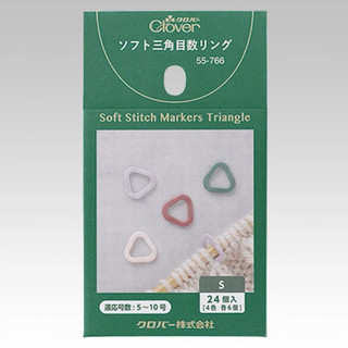Clover 可樂牌 三角波浪 記號圈 三角記號扣（24入）編織工具 55-765 55-766 55-767