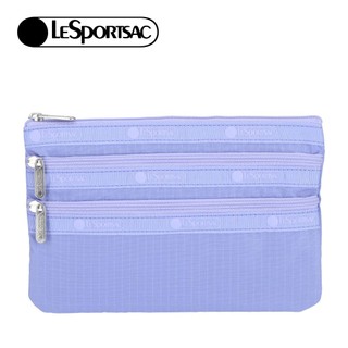 Lesportsac 3-Zip Cosmetic 三層拉鍊化妝包 收納包 盥洗包 女包 男包(長春花藍) 開學季禮物