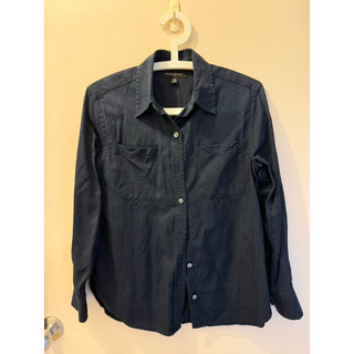 Banana Republic 藏青色襯衫 女XS viscose 清爽舒服 好搭配