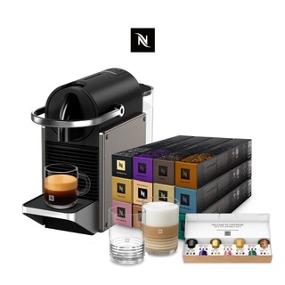 【Nespresso】膠囊咖啡機 Pixie (三色任選) &品味經典探索禮盒120顆/贈咖啡組+品牌禮