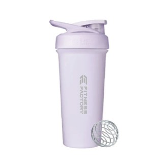 健身工廠xBlender Bottle-聯名搖搖杯/流光紫 杯身740ml 刻度590ml 食品級304不鏽鋼 大容量