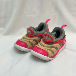 【八五成新】Nike Dynamo Free 幼童毛毛蟲鞋-14cm 粉色 兒童運動鞋 學步鞋