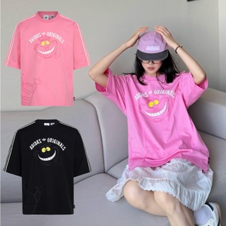 ADIDAS X DISNEY U TEE 黑 粉 柴郡貓 迪士尼 聯名 五分袖 短T【KX5312/KY6270】