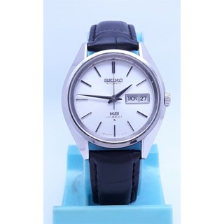 【師大古董錶】KING SEIKO(KS)精工.星期日期顯示,原裝龍頭,白鋼自動機械錶