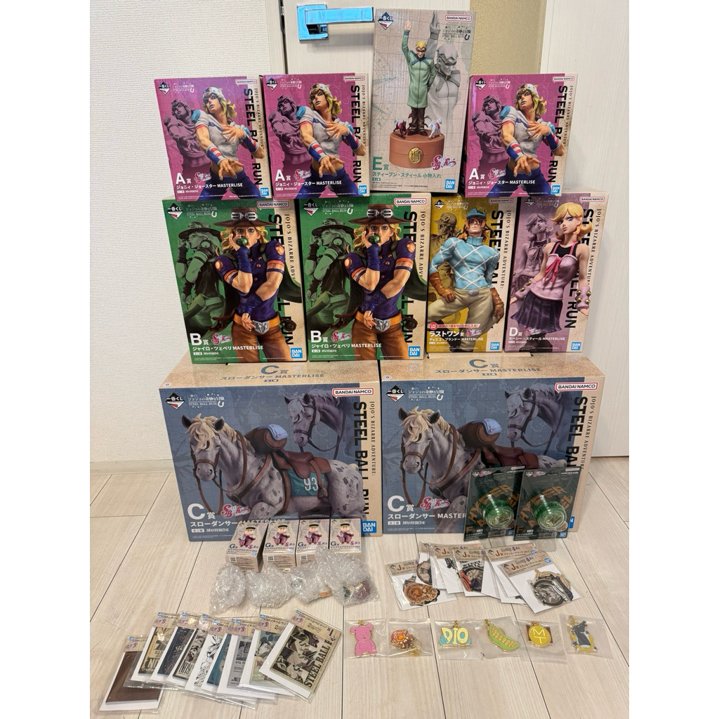 ⚡️咚咚鼠日職⚡️ 現貨 一番賞 JoJo的奇妙冒險 STEEL BALL RUN A賞喬斯達 B賞傑洛 C賞慢舞者