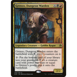 MTG Masters 25 (A25) 25大師 R 地牢典獄長格倫佐 Grenzo, Dungeon Warden