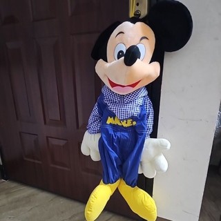 米奇 MICKEY 大玩偶 後可置物(也放毛毯) 絨毛娃娃