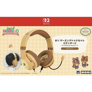 任天堂 SWITCH NS NS2 HORI 動物森友會DIY生活 耳罩式耳機麥克風 頭戴式 NSX-179