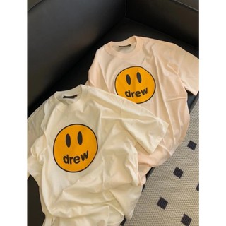Drew House 笑臉繫列 休閒圓領笑臉印花短袖T卹 小賈 笑臉 短T 奶油 男女同款ins風
