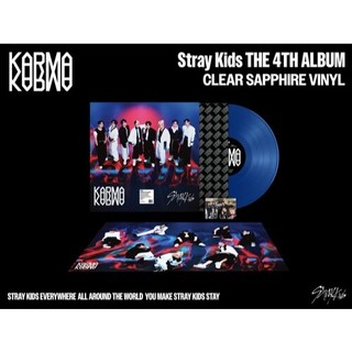 Stray Kids 黑膠 KARMA 透明藍寶石 彩膠 附小卡 海報 LP 唱片 專輯 全新未拆 SKZ 李龍馥