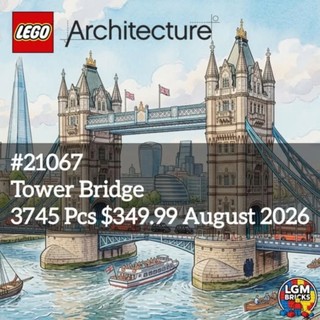 樂高 Architecture-塔橋(1) LEG21067 8月新品0720M 玩具研究中心