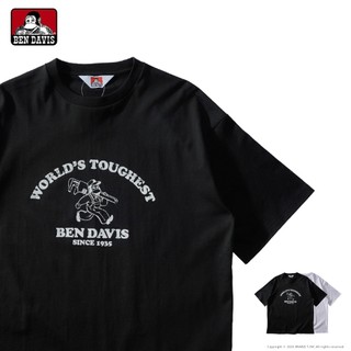 BEN DAVIS PRINT TEE 復古 猿人 拱形字型 斑駁印花 短T 2色