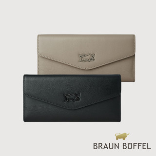【BRAUN BUFFEL】巨星-F 12卡兩折長夾-多色賣場(德國小金牛台灣總代理)/BF887-621