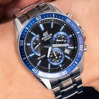 【時間小賣舖】全新 CASIO EDIFICE 三眼賽車錶 EFR-552D-1A2