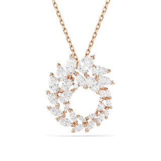 SWAROVSKI 施華洛世奇Mesmera 高雅氣質鋯石項鍊-玫瑰金 (5764188) 開學季禮物