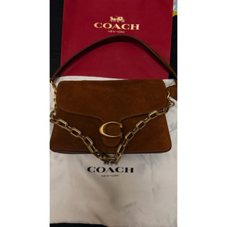 COACH 蔻馳TABBY 鏈帶單肩手袋 單肩包 肩背包/暖棕色(CCK51)