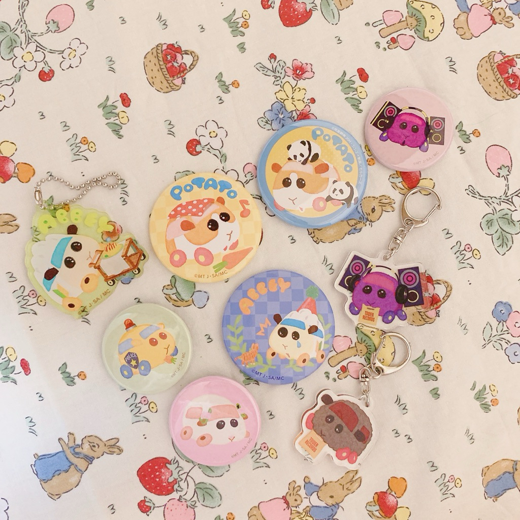 全部一起 🐹 PUI PUI 天竺鼠車車 別針 胸章 壓克力 吊飾 盲袋 盒玩  馬鈴薯 阿比 泰迪 DJ  婚紗 警察
