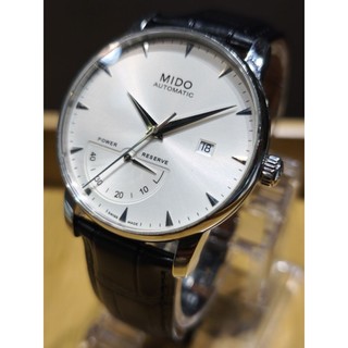 二手 實品在台北 瑞士美度MIDO Baronvelli 大錶徑動力儲存 自動機械皮帶男錶 M8605