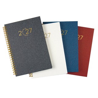 【conifer綠的事務】2027年25K薴麻雙線圈橫式週誌