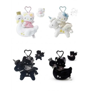 【Lin媽咪】現貨！日本帶回 三麗鷗 Hello Kitty Premium黑童話系列 包包吊飾（黑天鵝／黑獨角獸）