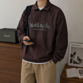 Mark Gonzales 長袖 半拉鍊上衣｜韓國潮牌 寬鬆大學T 男女同款