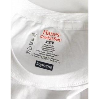 Supreme Hanes tagless 素T 小LOGO 黑 白 紫 粉 灰 軍綠 棋盤格 樹紋 單件 多件