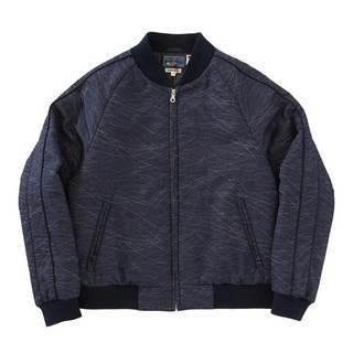 Blue Blue Japan - Wind-Moisturizing Jacquard Zip-Up Blouson