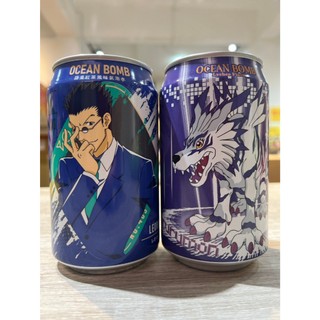 Ocean Bomb 氣泡水 獵人 數碼寶貝 蘋果紅茶風味 荔枝風味 330ml