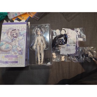 僅拆檢 喵喵喵次方 牛奶貓 盲盒8分BJD