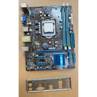 中古 二手 主機板 ASUS P8H61-M LX3 PLUS R2.0 CPU 550 兩個記憶體功能正常 可以開機