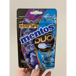 日本 mentos Duo 雙層葡萄蘇打軟糖 日本曼陀珠 雙層軟糖
