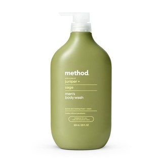 Method 美則 男仕潔膚露-杜松+鼠尾草828ml 健身運動專用沐浴乳｜運動專用潔淨露｜保濕香體持久留香沐浴乳