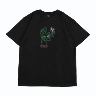 『Definite』SIGHT Clothing｜Chill For Love & Peace Tee (Black)
