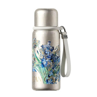 GERM格米 THE MET致敬梵古系列迷你悅動鈦杯（鳶尾花）580ML