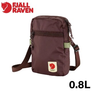 【Fjallraven 小狐狸 瑞典High Coast Pocket旅行隨身袋《黑莓》】F23226/側背包/斜背包