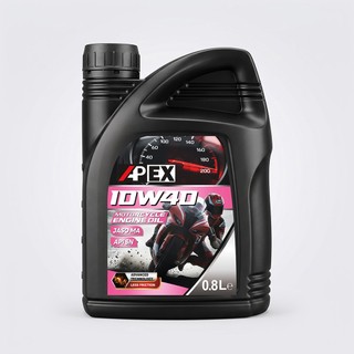 【APEX】4T 10W40 高效性能機油 0.8L 通勤必備API SN 白牌速克達/輕檔車-油購耐斯