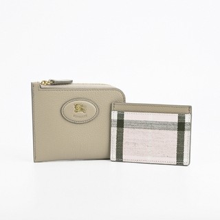 BURBERRY 拉鍊零錢卡夾包(米褐)