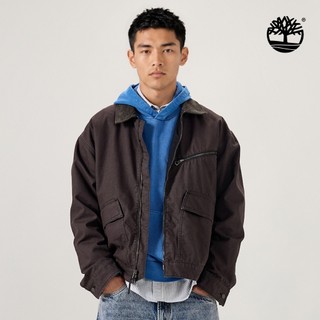 Timberland 男款灰黑色寬版Strafford帆布外套|A5T43CN1