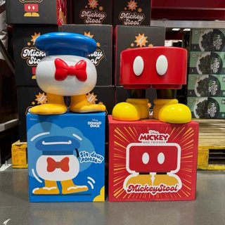 💕台現免運💕正版 Disney 迪士尼米奇唐老鴨造型矮凳 卡通創意居家換鞋凳 潮玩擺飾 兒童趣味椅子盒裝