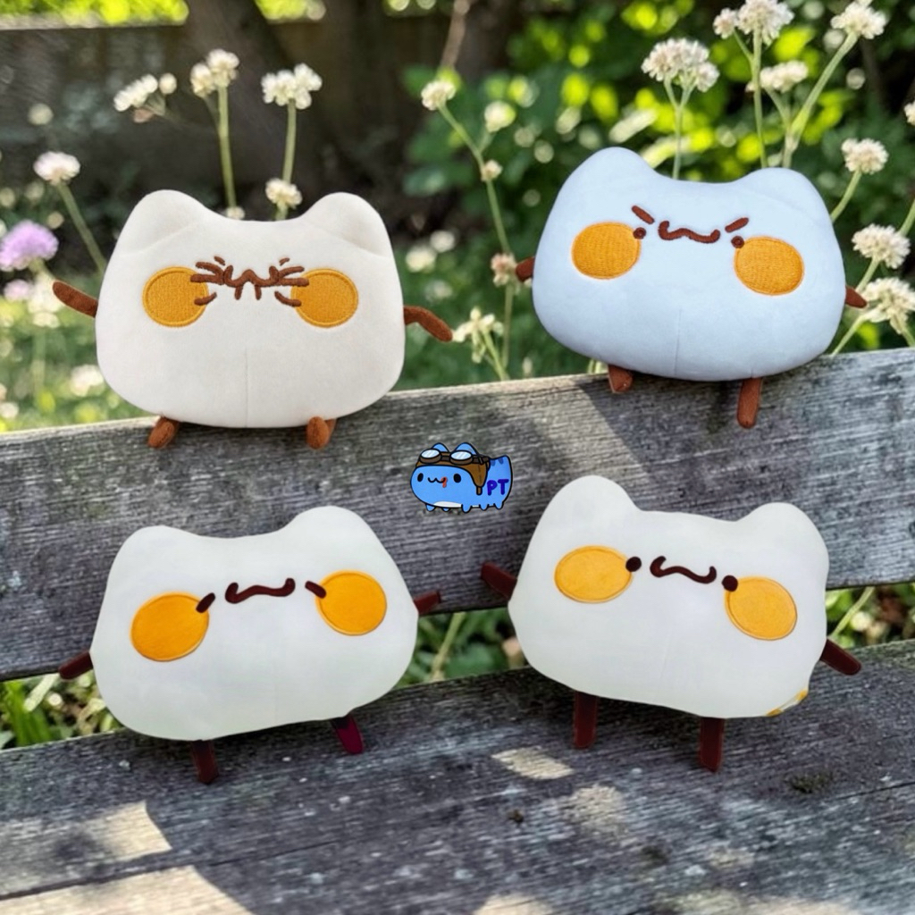 PT🌈正品 胸毛公寓 喵喵怪 喵喵怪素體玩偶 精神喵喵怪 圓眼 睡臉 素體 水手服戀愛系列 水手服 玩偶 娃娃 25公分