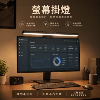 【台灣出貨】電腦螢幕掛燈 led燈 電腦夾燈 工作閱讀燈 螢幕燈 掛燈 睡眠燈 非對稱光源燈 顯示器掛燈