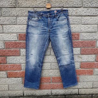 Levis 511 二手牛仔褲-正品 窄管 彈性 日本製 補丁-(levis 04511-2662)-W38
