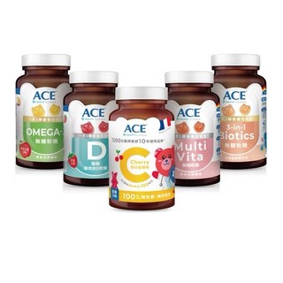 ACE SCIENCE 機能Q系列 軟糖 168g/罐 櫻桃 草莓 養樂多