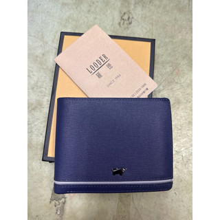 BRAUN BUFFEL 德國小金牛 台灣總代理維克多-D 8卡中間翻零錢袋短夾-午夜藍（有購買證明/九成新）1