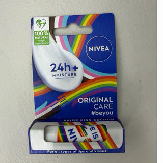 NIVEA 妮維雅水漾護唇膏 彩虹限定版 4.8g 贈品