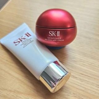 SK-II 肌源賦能煥顏活膚霜15g 大紅瓶 輕盈版 2025新版 洗面乳 20g 公司貨現貨