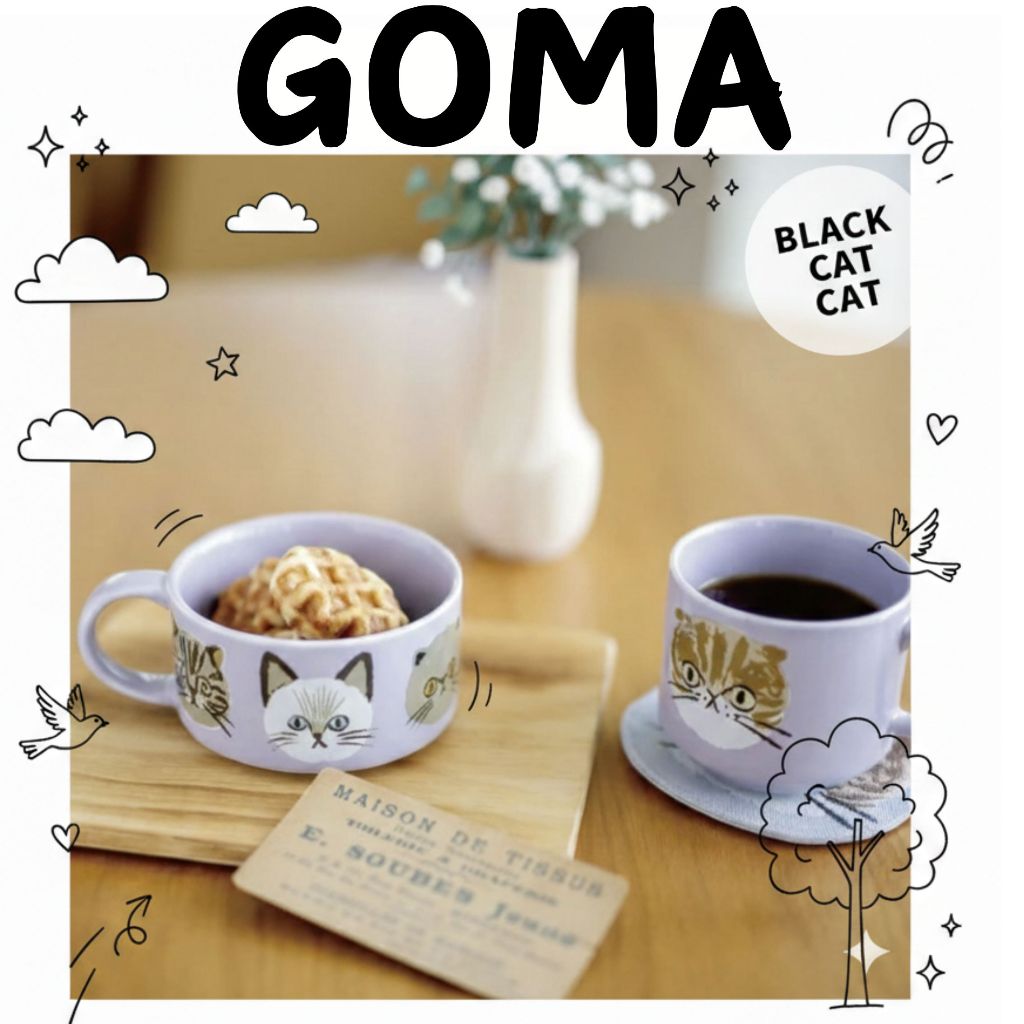 黑喵喵❤ 貓咪 馬克杯 300ml｜可微波 可洗碗機｜貓臉杯 咖啡杯 陶瓷杯 水杯 湯杯 禮盒裝