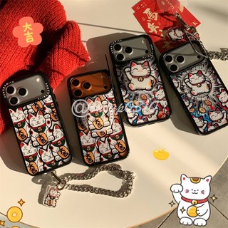 卡通 iPhone17 16 15 14 13 12 11 18Pro max手機殼 招財貓 Magsafe磁吸鏡頭支架